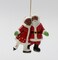Ceramic African American Santa And Mrs. Claus Ice Skating Ornament, Gift for Her, Mom, Him, Dad, Christmas tree Décor, Wall Decor